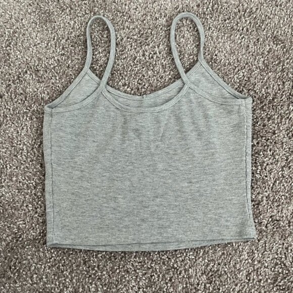 Grey Shein Crop Tank Top Size XS - Picture 2 of 5